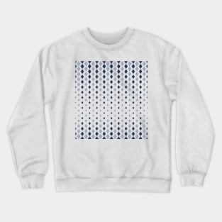 Blue color halftone argyle pattern Crewneck Sweatshirt
